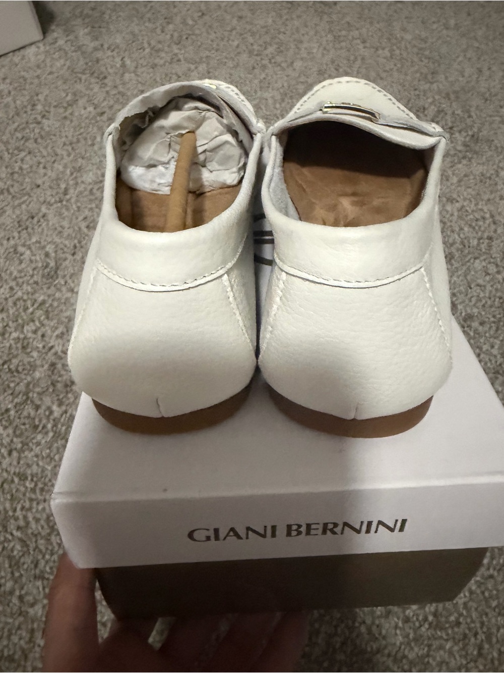 “New” Giani Bernini DAILYN White Loafer size7 - Picture 3 of 4